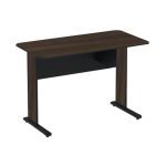 Mesa Escritório 1,20×0,60m 15MM – S/ GAVETAS – JOB – MARSALA / PRETO – 23600