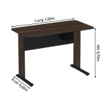Mesa Escritório 1,20×0,60m 15MM – S/ GAVETAS – JOB – MARSALA / PRETO – 23600 - Imagem 2