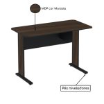 Mesa Escritório 1,50×0,60m 15MM – S/GAVETAS – JOB – MARSALA / PRETO – 23602 - Imagem 2