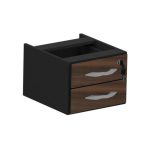 Mesa Escritório 1,20×0,60m 15MM – C/ 02 GAVETAS – JOB – MARSALA / PRETO – 23601 - Imagem 4
