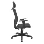 Poltrona Presidente Brizza BACKSYSTEM c/ encosto de cabeça – TELA Preta – PLAXMETAL – 30600 - Imagem 4