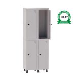 Roupeiro de Aço PAM com 04 PORTAS GRANDES – 1,80×0,69×0,32m – CZ/CZ – PANDIN – 74202 - Imagem 4