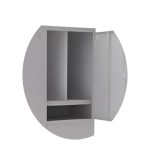 Roupeiro de Aço INSALUBRE c/ 04 Portas – 1,84×1,02×0,42m – CZ/CZ – W3 – 17015 - Imagem 5