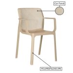 Cadeira Interlocutor ASTARION Polipropileno – COR FENDI – Pollo Móveis – 37000 - Imagem 3