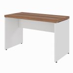 Mesa de Escritório 1,20×0,60m S/ Gaveta – NOGAL SEVILHA/BRANCO – 34305