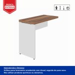 Mesa AUXILIAR SIMPLES 0,90X0,45m NOGAL SEVILHA / BRANCO – 34308 - Imagem 5