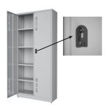 Armário de Aço POP c/ Portas – PA 90 – CHAPA GROSSA # 22 – 1,98×0,90×0,40m – W3 – CZ/CZ – 18010 - Imagem 4