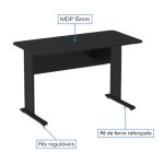 Mesa Escritório 1,50×0,60m 15MM – S/GAVETAS – PRETO / PRETO – JOB – 23333 - Imagem 2