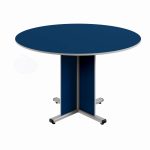 Mesa Escritório REDONDA -1,20m – AZUL  – 44110