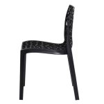 Cadeira Interlocutor GRUVYER para Escritório ou Jantar – Polipropileno – Cor Preto – 48006 - Imagem 3
