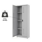 Armário de Aço PA-75 – 1,60×0,70×0,30m – MONTADO – CHAPA #26 – W3 – CZ/CZ – 17020 - Imagem 4