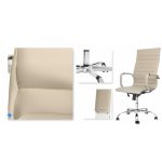 Cadeira Presidente Charles Eames Esteirinha NUDE – Pollo Móveis – 32992 - Imagem 7