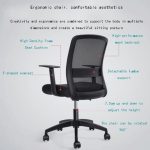 Cadeira de Escritório Diretor Tela NIX – Cor Preto – 30800 - Imagem 5