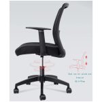 Cadeira de Escritório Diretor Tela NIX – Cor Preto – 30800 - Imagem 6
