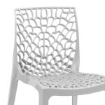 Cadeira Interlocutor GRUVYER para Escritório ou Jantar – Polipropileno – Cor CINZA – 48008 - Imagem 5