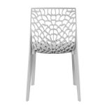 Cadeira Interlocutor GRUVYER para Escritório ou Jantar – Polipropileno – Cor CINZA – 48008 - Imagem 4