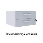 Mesa Escritório 1,50×0,60m com GAVETAS – MAXXI – CINZA/CINZA – 53082 - Imagem 5