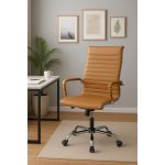 Cadeira PRESIDENTE Charles Eames Esteirinha – CARAMELO – 32885 - Imagem 6