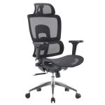 Cadeira de Escritório Presidente Tela ÉVORA – Cor Preto – 30065