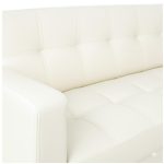 Poltrona para Escritório ROMA 03 Lugar – Corino – Cor NUDE – 60072 - Imagem 4