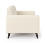 Poltrona para Escritório ROMA 02 Lugar – Corino – Cor NUDE – 60071 - Imagem 2