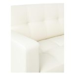 Poltrona para Escritório ROMA 02 Lugar – Corino – Cor NUDE – 60071 - Imagem 4