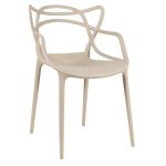 Cadeira Interlocutor ALLEGRA para Escritório ou Jantar – Polipropileno – Cor AREIA – 48009 - Imagem 3