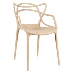 Cadeira Interlocutor ALLEGRA para Escritório ou Jantar – Polipropileno – Cor AREIA – 48009