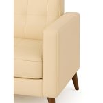 Poltrona para Escritório ROMA 02 Lugar – Corino – Cor AREIA – 60062 - Imagem 4