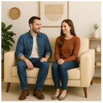 Poltrona para Escritório ROMA 02 Lugar – Corino – Cor AREIA – 60062 - Imagem 5