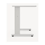 Mesa Escritório 0,80×0,60m – JOB – CINZA/CINZA – 43087 - Imagem 3