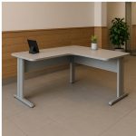 Estação de Trabalho 1,40×1,40m s/ Gaveta – JOB – CINZA / CINZA – 43018 - Imagem 5