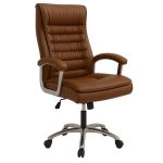 Poltrona Presidente LUXO c/ mola Ensacada – COR CARAMELO – 30059 - Imagem 5