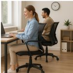 Cadeira de Escritório Diretor Tela MAYA c/ braço – Cor Preto – 34029 - Imagem 7