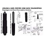 Cadeira Executiva LISA Giratória com Braços Reguláveis – Corino Preto – 31003 - Imagem 4