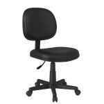 Cadeira Executiva LISA Giratória Sem Braços – Corino Preto – 31000