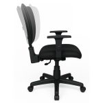 Cadeira B-ONE Back System com Braços Reguláveis – Corino Preta – 31010 - Imagem 4