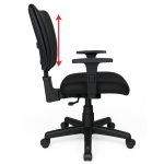 Cadeira B-ONE Back System com Braços Reguláveis – Corino Preta – 31010 - Imagem 5