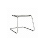 Cadeira Executiva LISA Base em “S” CROMADA – Corino Preto – 31015 - Imagem 6