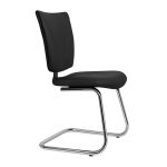 Cadeira Escritório B-ONE Base em “S” Cromada – Corino Preto – 31033 - Imagem 4