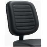 Cadeira Diretor Costurada Base em “S” Preta C/ Braços – Corino Preto – 30300 - Imagem 7