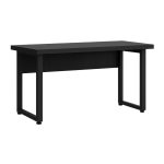 Mesa Dupla de Escritório PÉ QUADRO – 1,20×1,35m – C/ Gavetas – PRETO / PRETO – 26802 - Imagem 3
