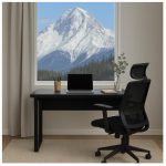 Mesa Escritório PÉ QUADRO – 1,20×0,60m – S/ Gavetas – PRETO / PRETO – 26001 - Imagem 8