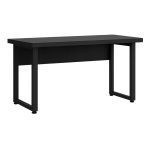 Mesa Escritório PÉ QUADRO – 1,50×0,60m – C/ Gavetas – PRETO / PRETO – 26202 - Imagem 2