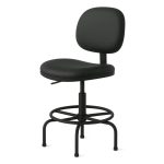 Cadeira Caixa EXECUTIVA LISA  sem Braços – (Aranha MARTIFLEX) – Cor Preta – 35031 - Imagem 4
