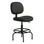 Cadeira Caixa EXECUTIVA LISA  sem Braços – (Aranha MARTIFLEX) – Cor Preta – 35031