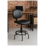Cadeira Caixa EXECUTIVA LISA  sem Braços – (Aranha MARTIFLEX) – Cor Preta – 35031 - Imagem 6