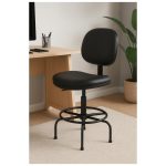 Cadeira Caixa EXECUTIVA LISA  sem Braços – (Aranha MARTIFLEX) – Cor Preta – 35031 - Imagem 7