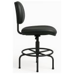 Cadeira Caixa EXECUTIVA LISA  sem Braços – (Aranha MARTIFLEX) – Cor Preta – 35031 - Imagem 3