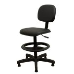 Cadeira CAIXA Secretária Aranha PLAXMETAL – Corino Preto – 34021 - Imagem 4